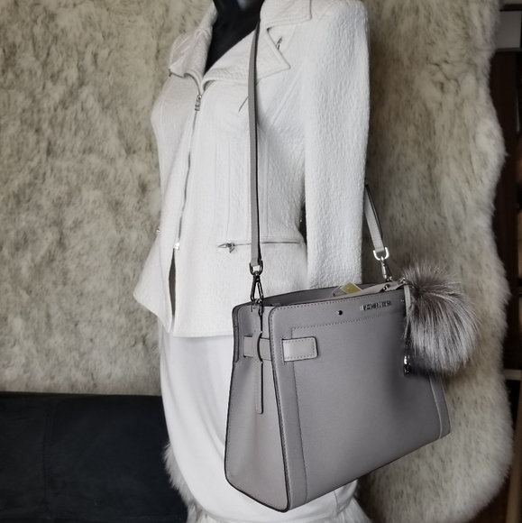 Michael Kors SET 3P Designer PURSE BAG WALLET POM - Picture 5 of 12